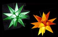 Star shades with Tissue Paper